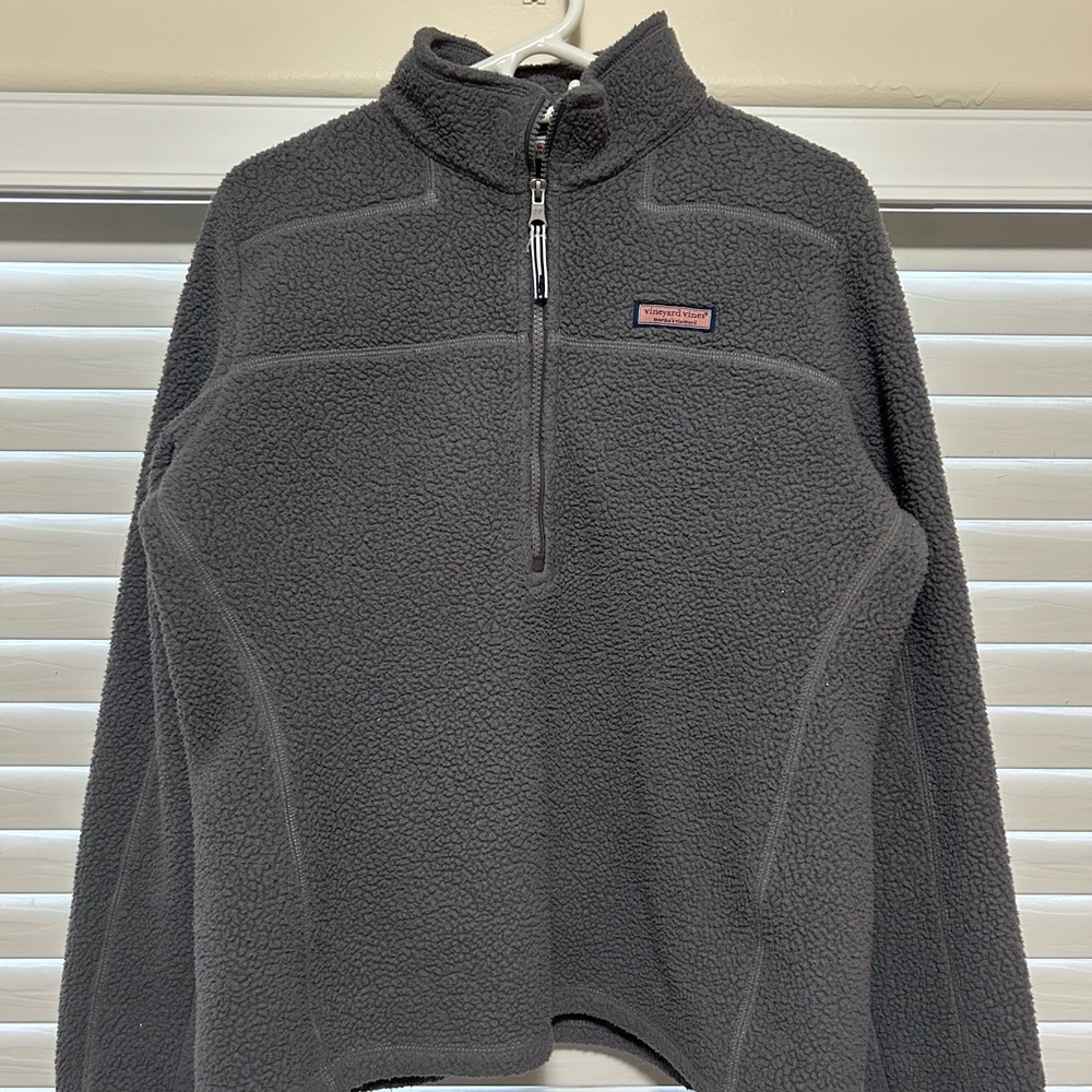 Women’s Grey Fleece Quarter Zip